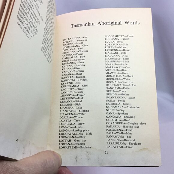 The Aboriginal Word Book By Justine Kenyon 1968 - Picture 7 of 7